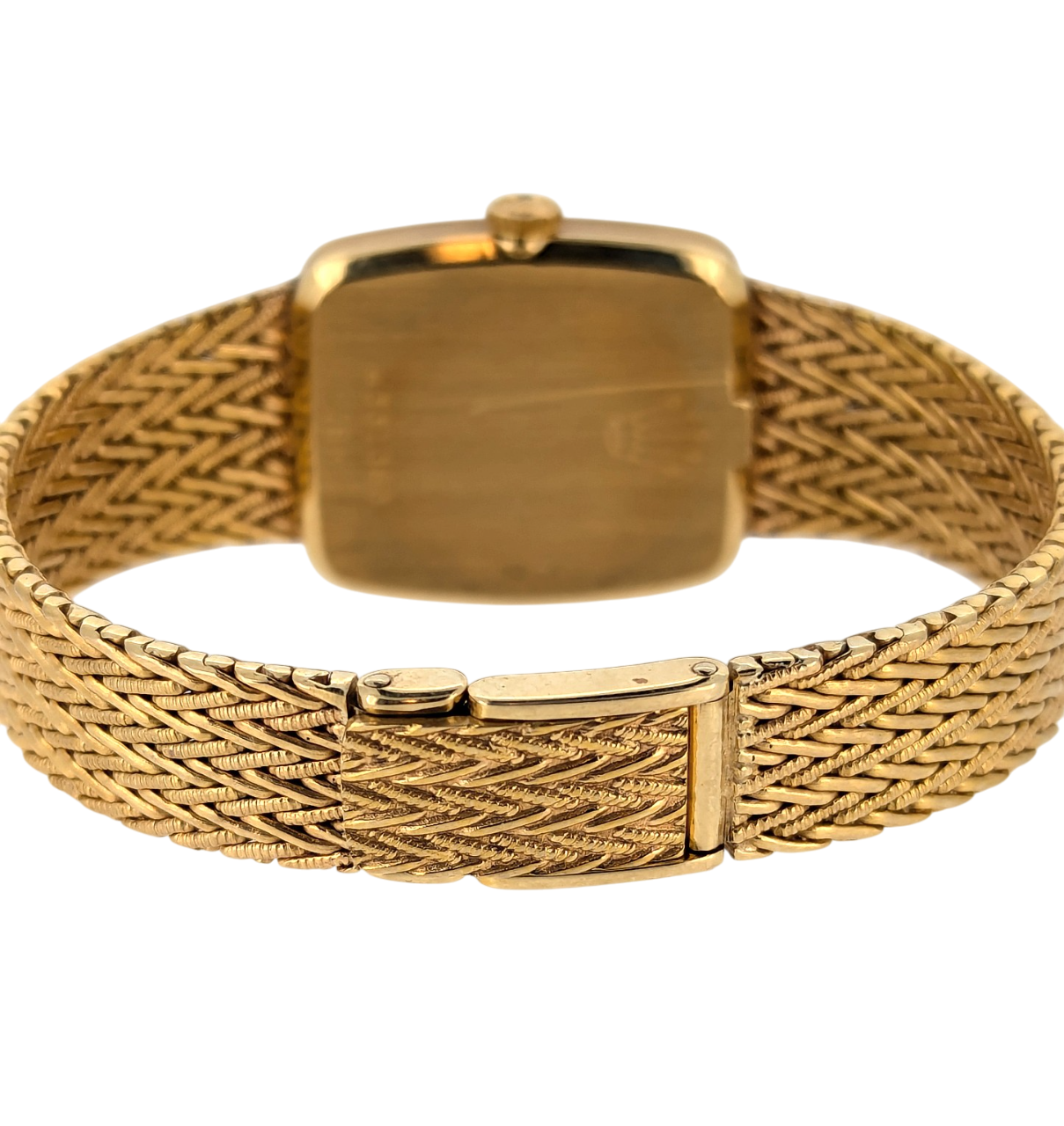 Vintage 18K Yellow Gold Rolex Cellini 4080 Blue Face 1981