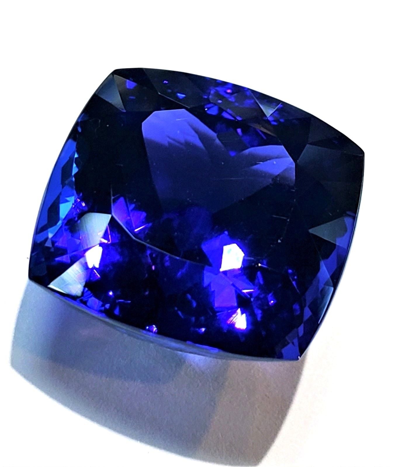 Large 31 Carat Cushion Cut Natural Tanzanite