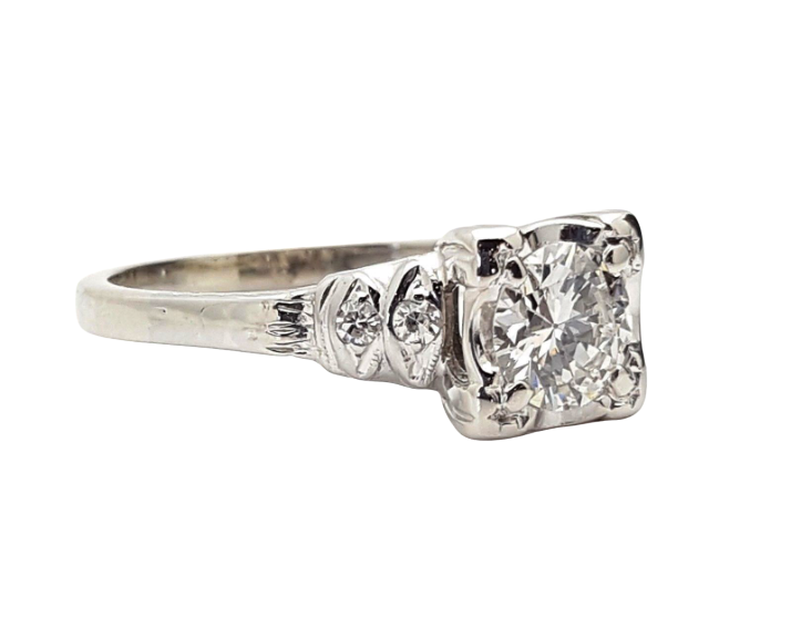 .72 Carat Vintage Diamond Engagement Ring F VS2