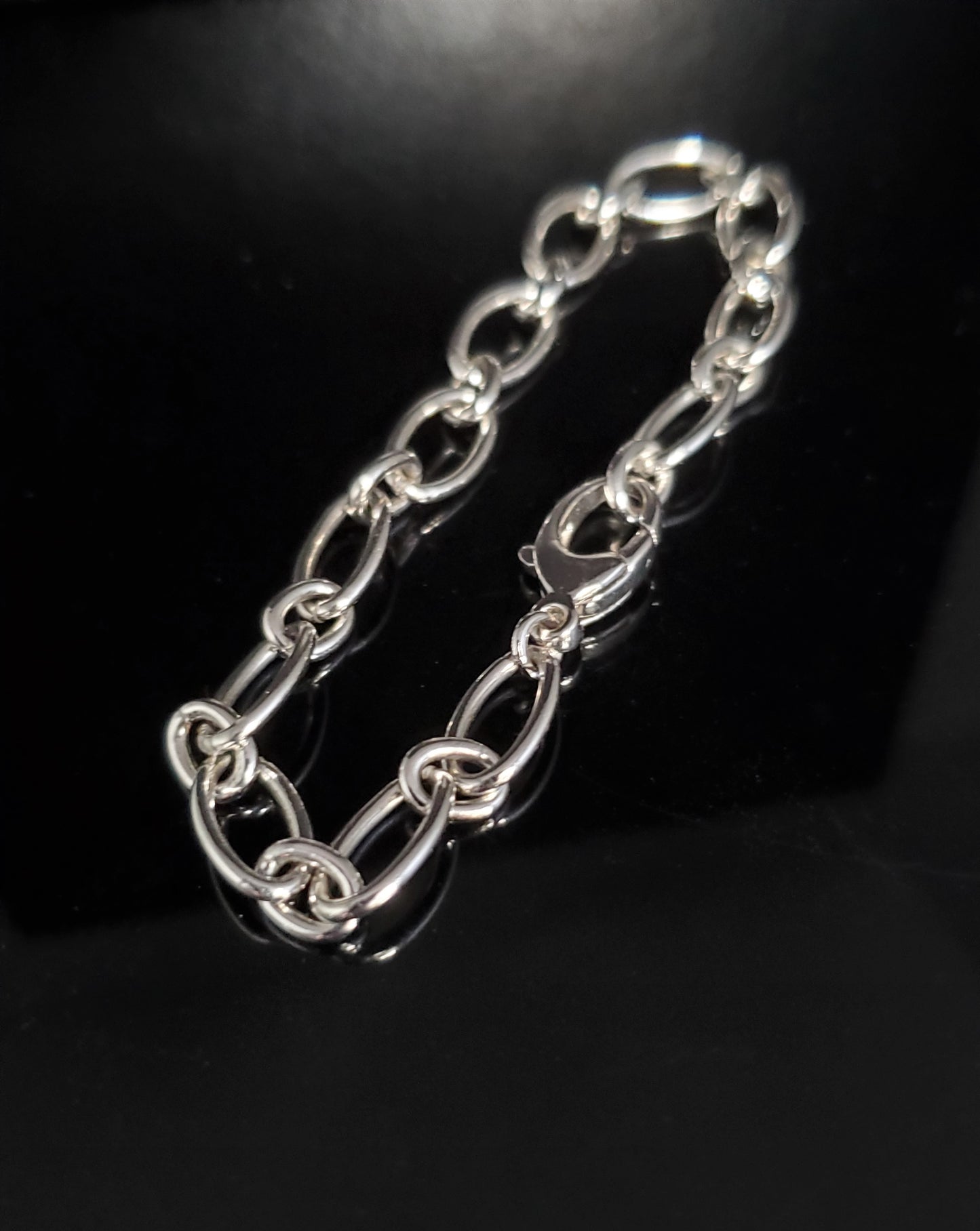 14K White Gold Charm Bracelet