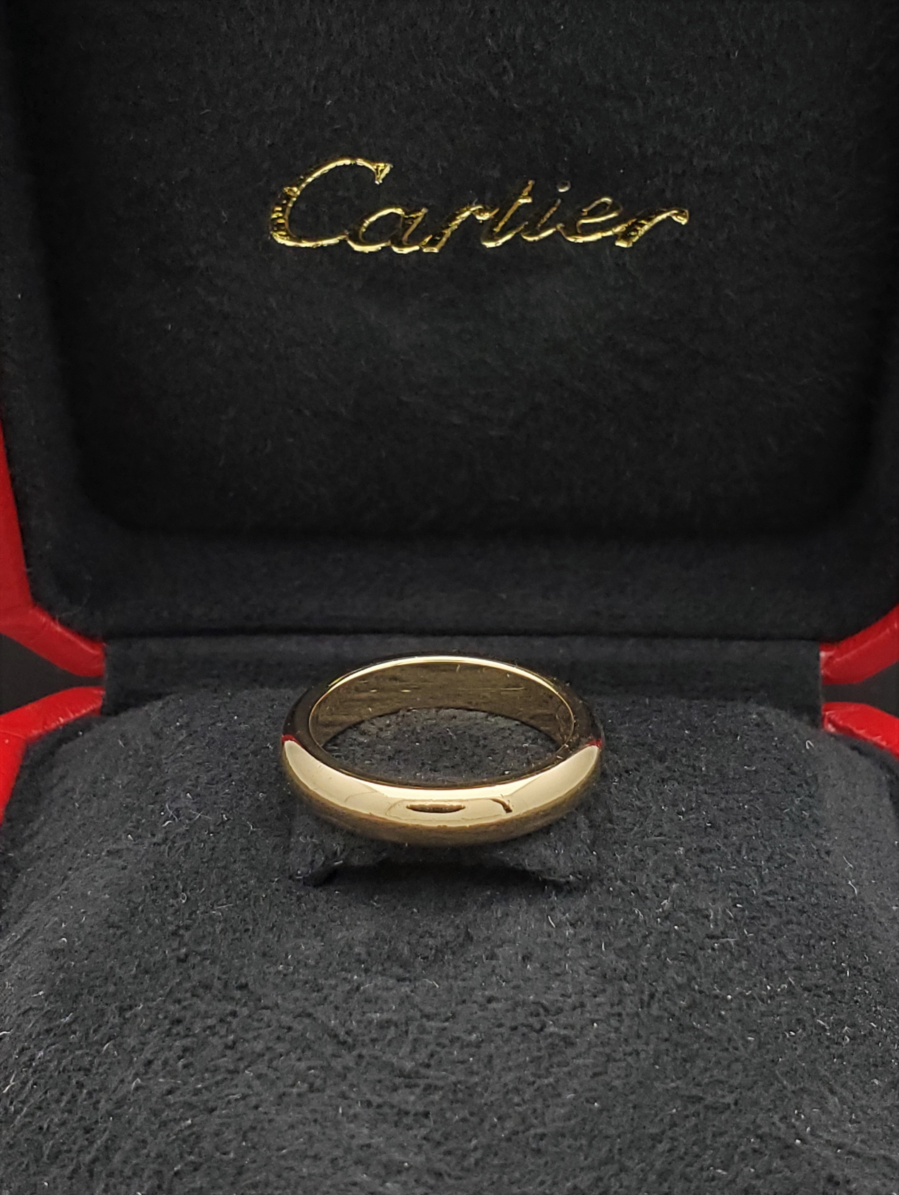 Yellow Gold Cartier Wedding Band Mens Cartier Band Mens 14k Yellow
