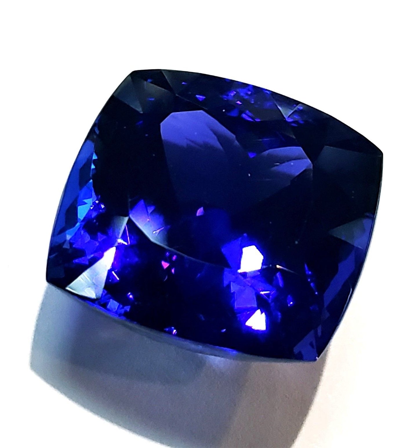 Large 31 Carat Cushion Cut Natural Tanzanite