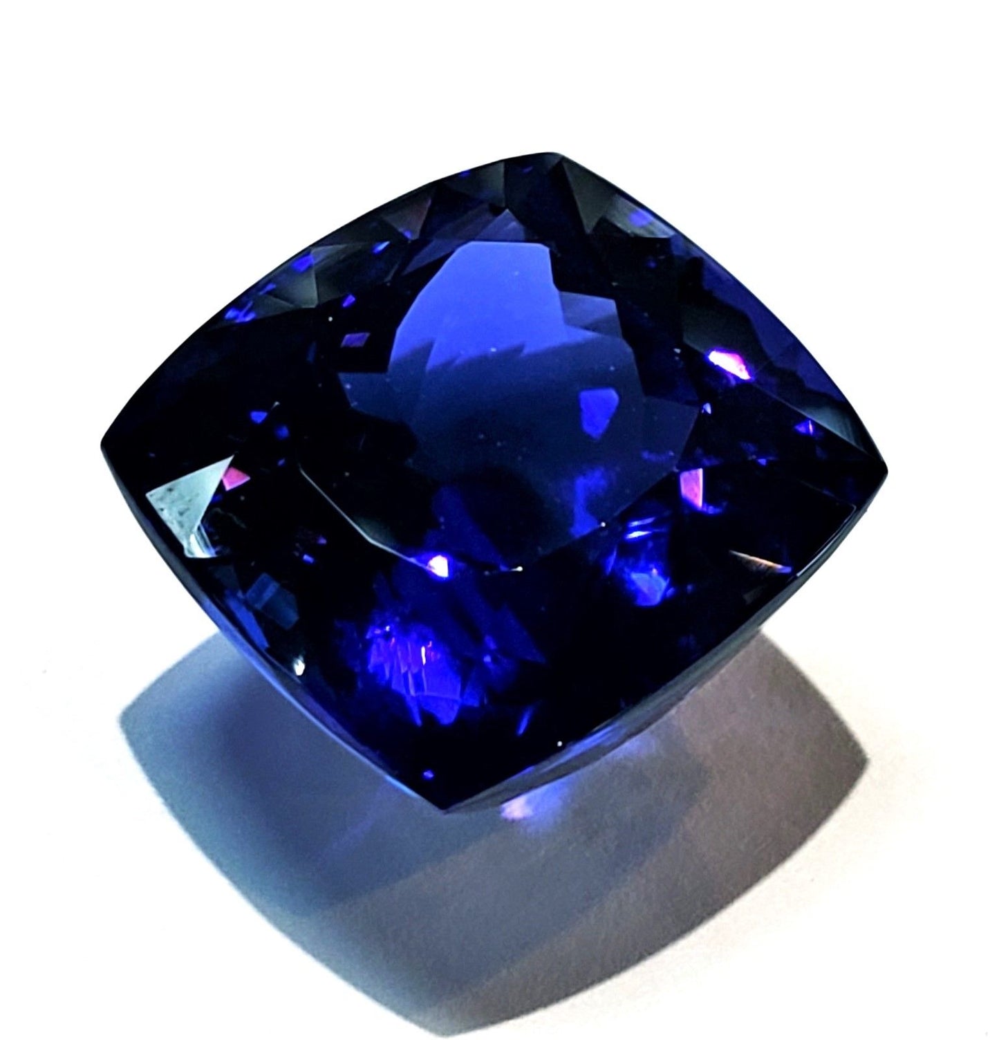 Large 31 Carat Cushion Cut Natural Tanzanite