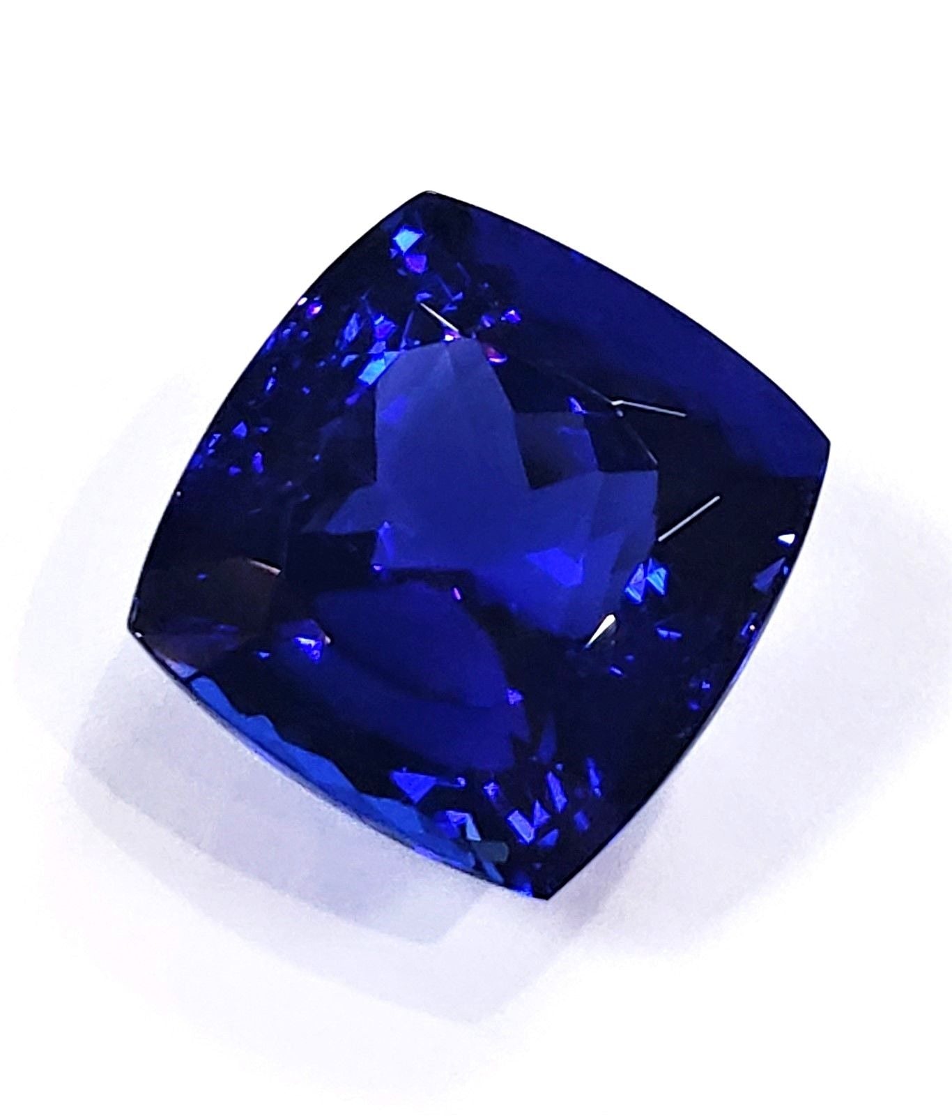 Large 31 Carat Cushion Cut Natural Tanzanite