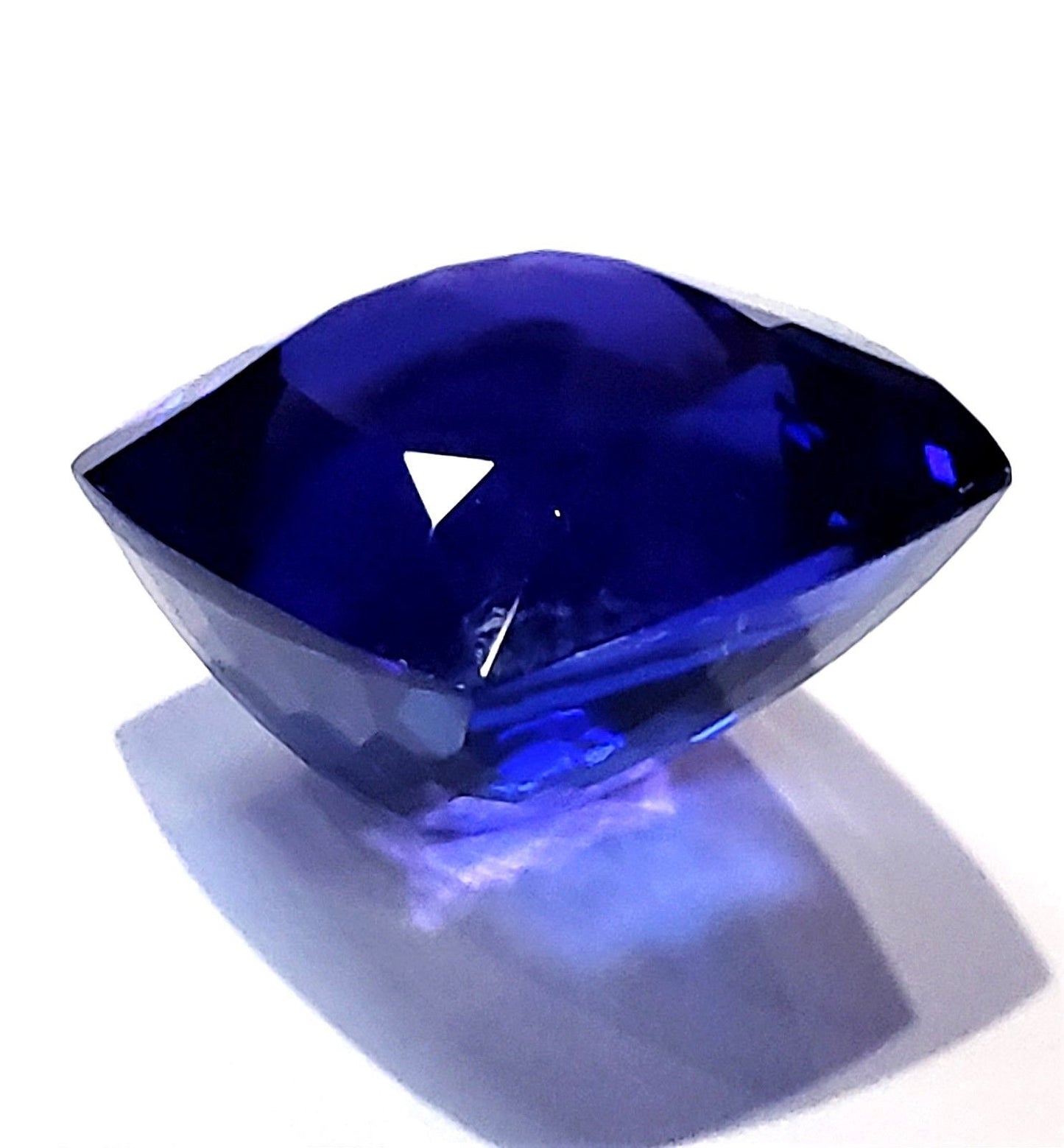 Large 31 Carat Cushion Cut Natural Tanzanite