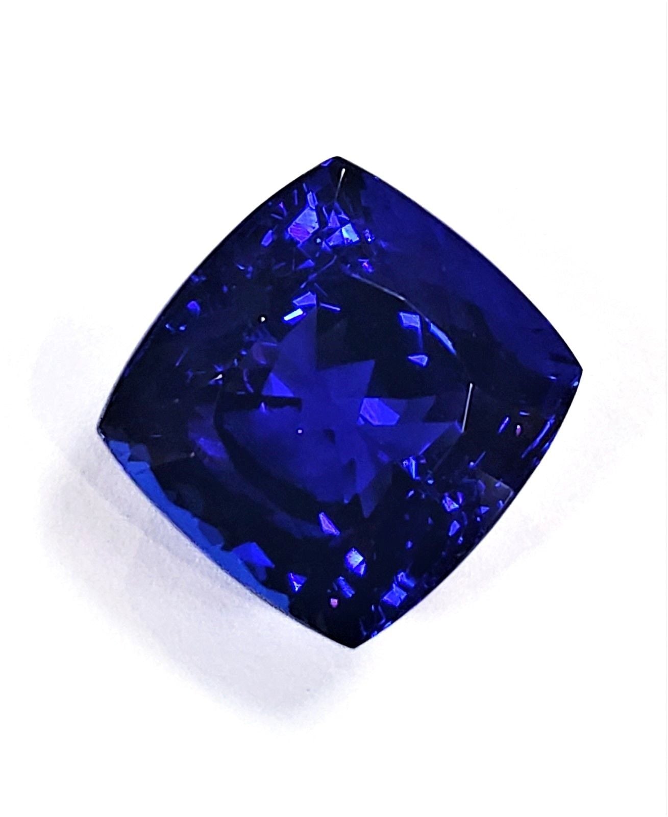 Large 31 Carat Cushion Cut Natural Tanzanite