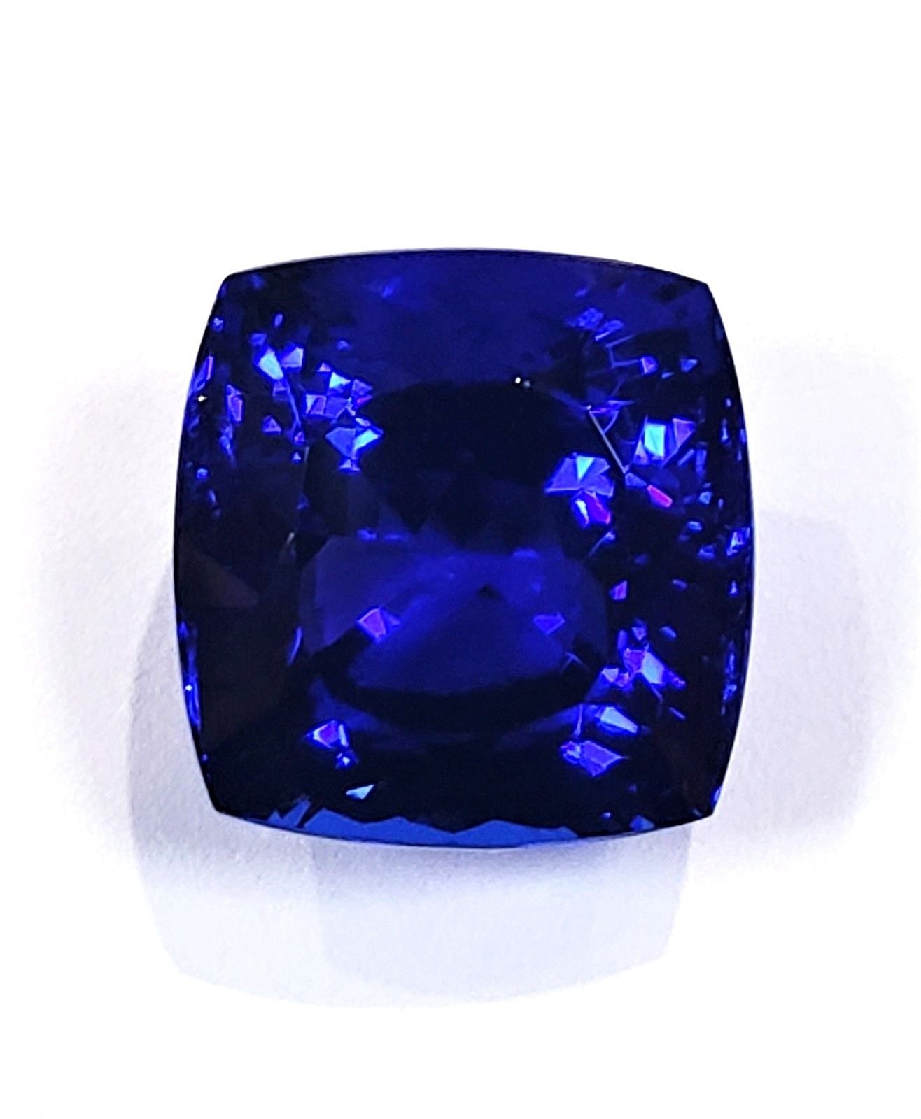 Large 31 Carat Cushion Cut Natural Tanzanite