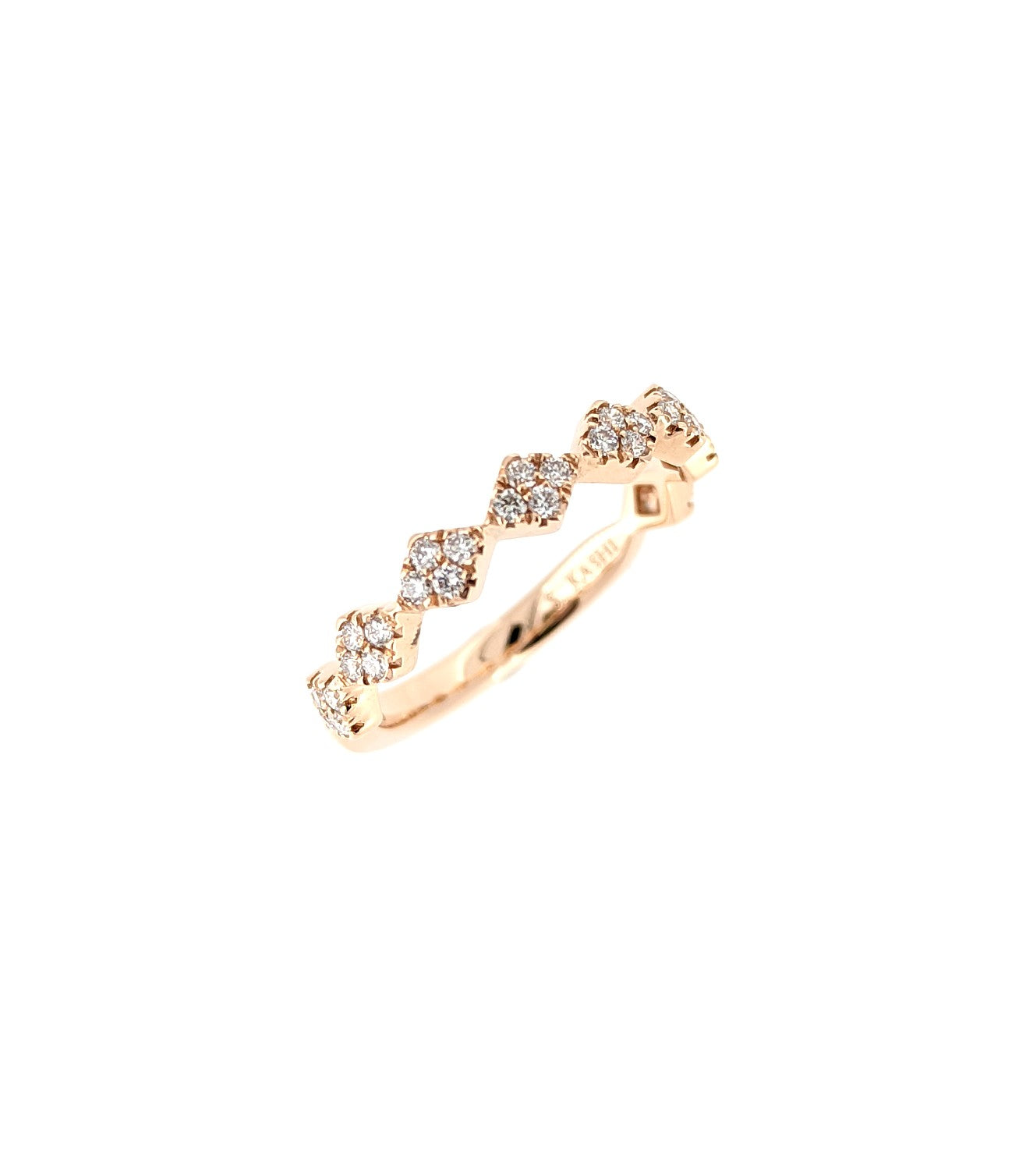 Stackable Diamond Band in 14K Rose Gold