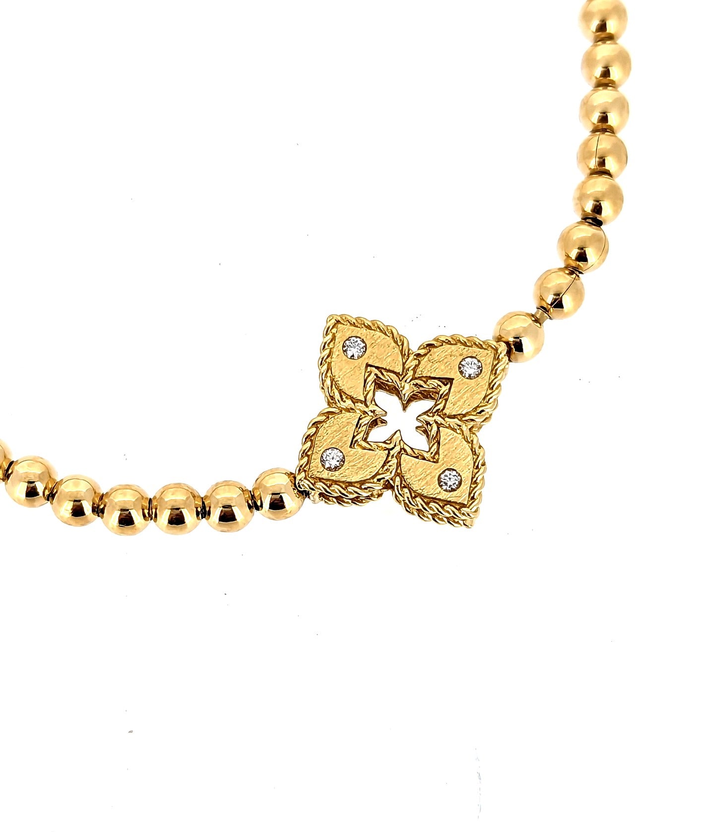 Roberto Coin 18k Beaded Venetian Diamond Bracelet