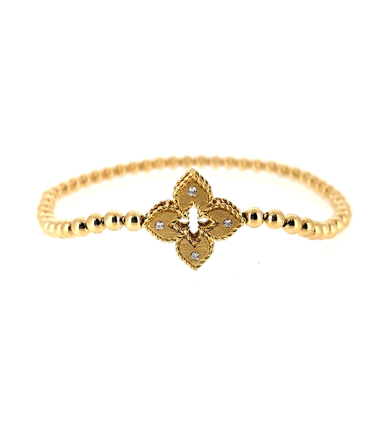 Roberto Coin 18k Beaded Venetian Diamond Bracelet
