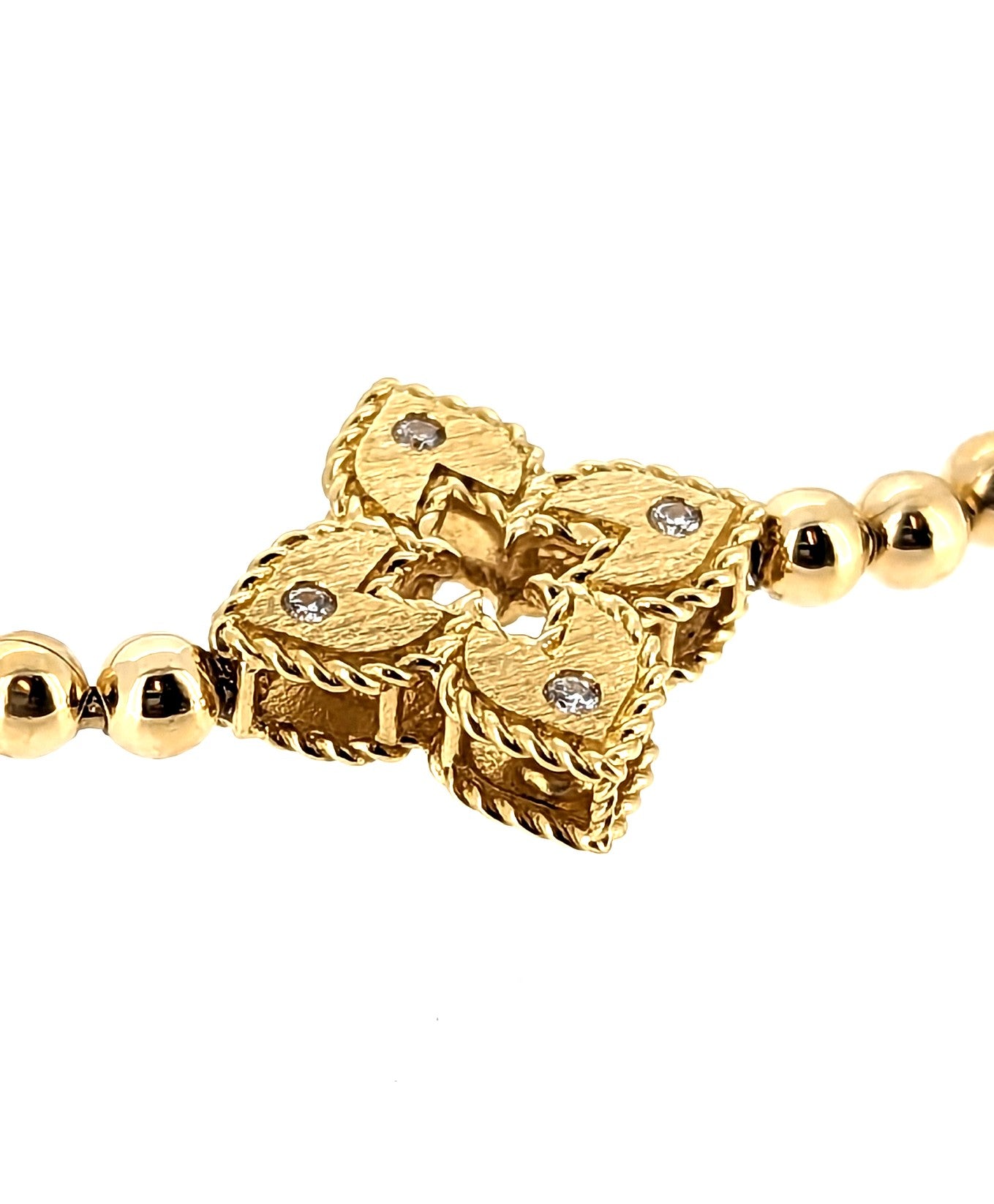 Roberto Coin 18k Beaded Venetian Diamond Bracelet