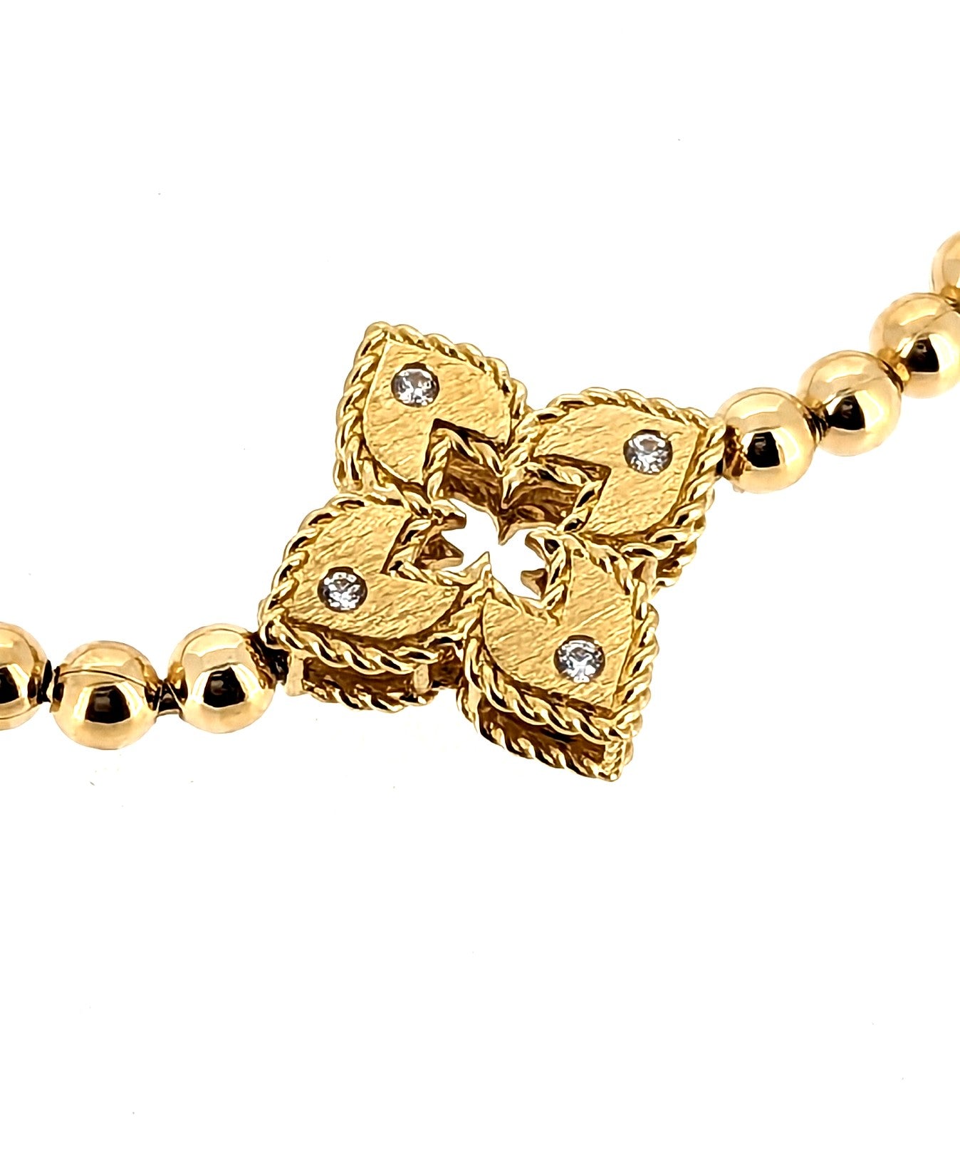 Roberto Coin 18k Beaded Venetian Diamond Bracelet