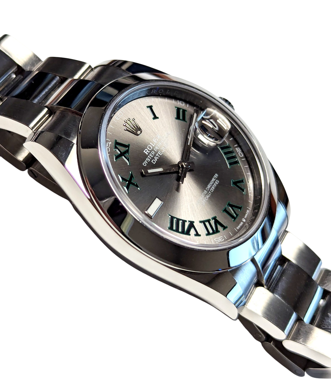 Rolex Datejust 41 Wimbledon Steel Gray Dial Oyster 41mm 126300