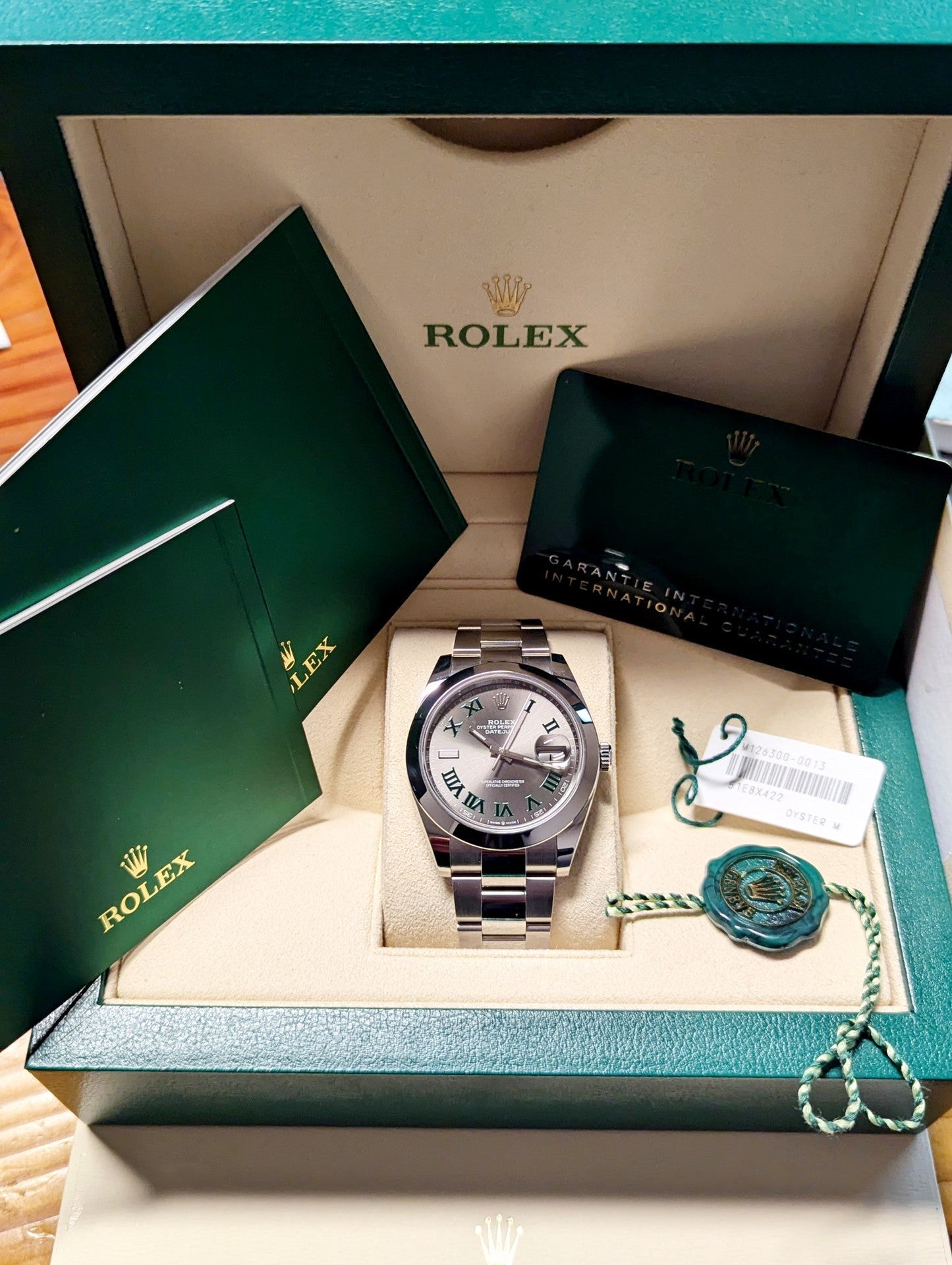 Rolex Datejust 41 Wimbledon Steel Gray Dial Oyster 41mm 126300