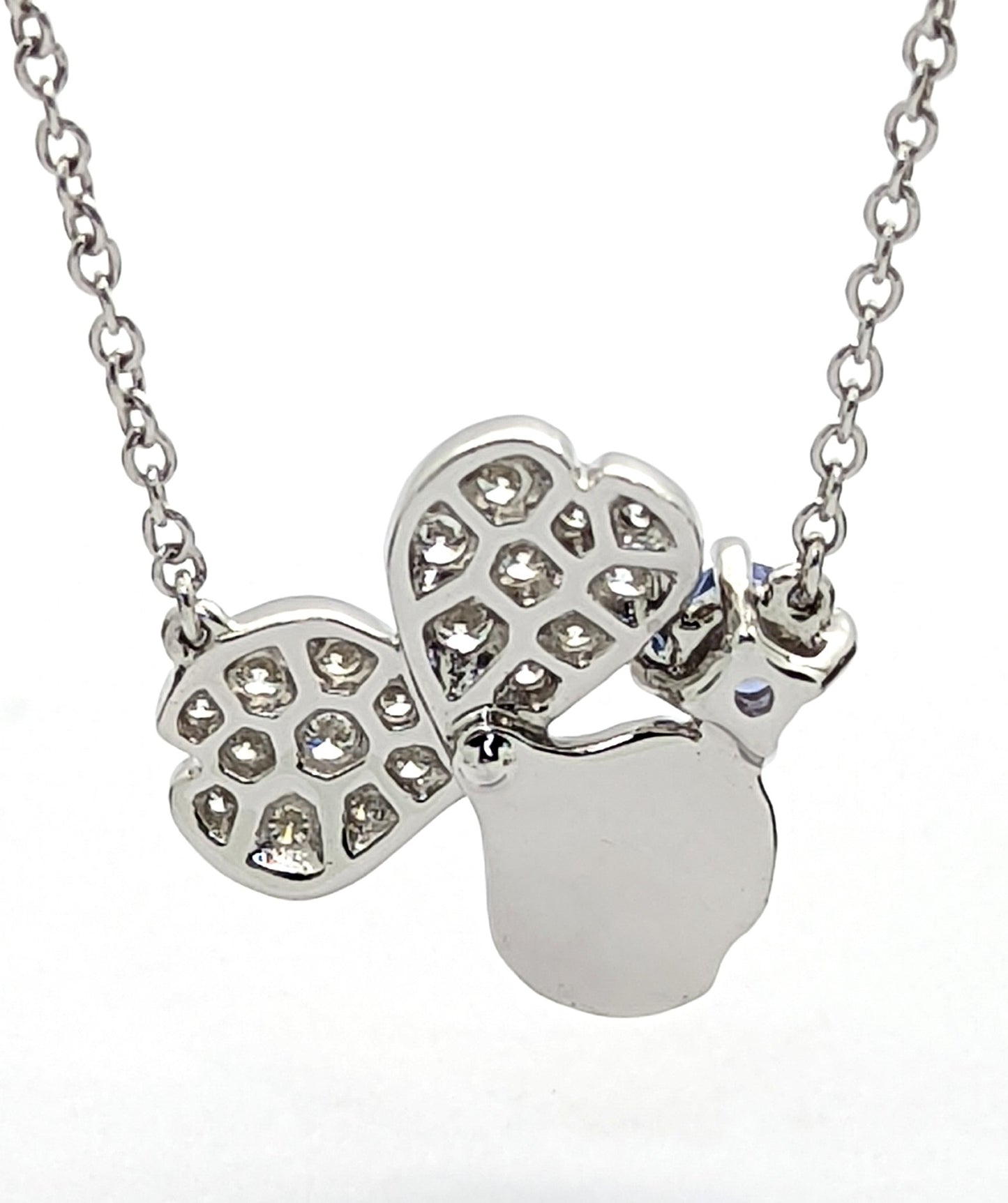 Tiffany & Co. Paper Flowers Diamond Tanzanite Flower Pendant Necklace