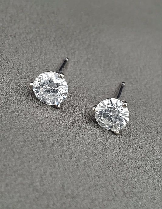 1/3 Carat Diamond Studs 14K White Gold