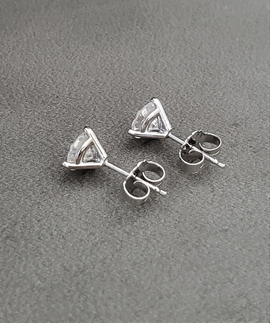1/3 Carat Diamond Studs 14K White Gold