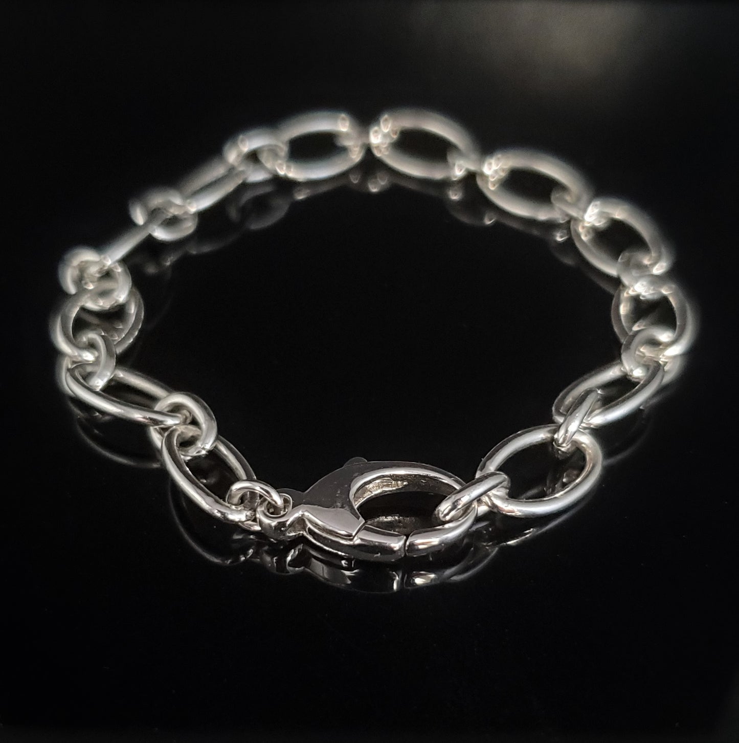 14K White Gold Charm Bracelet