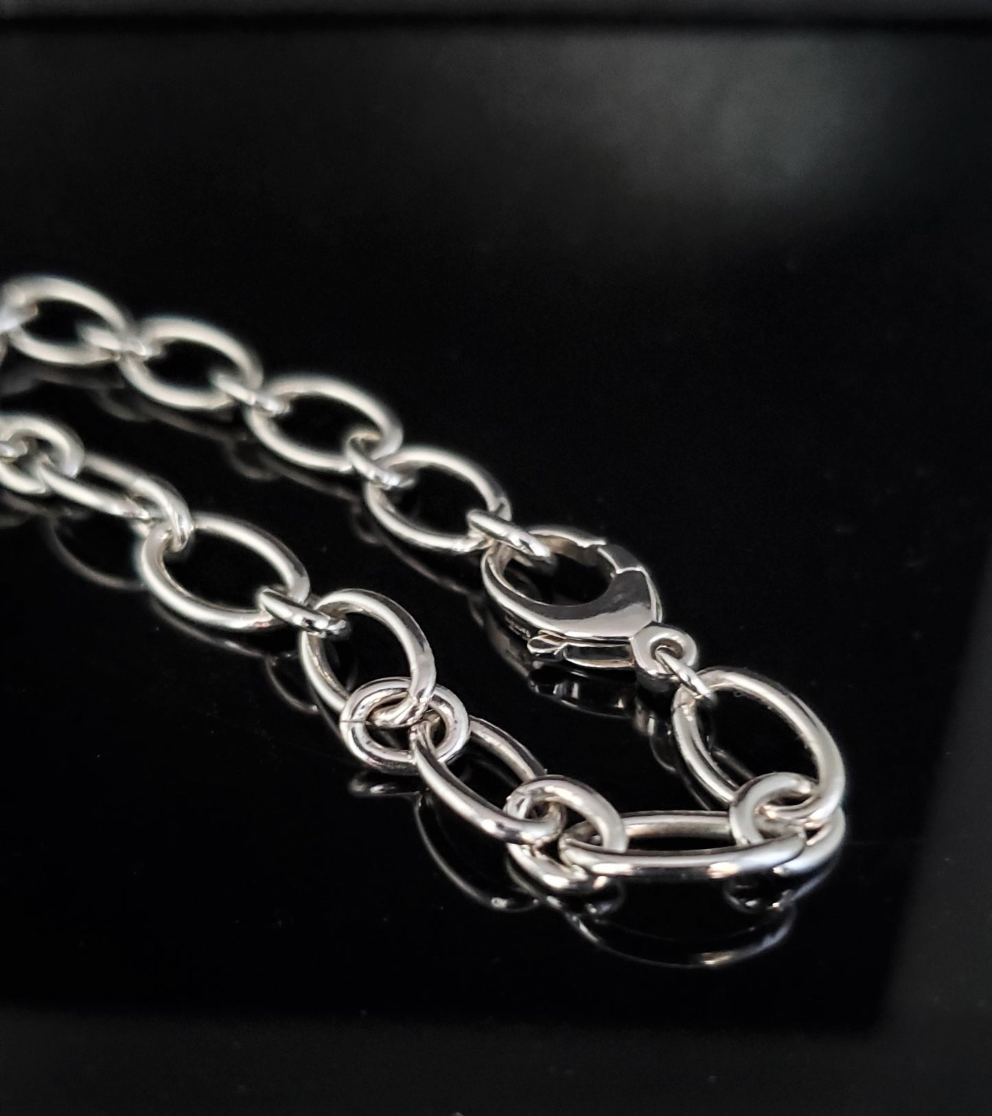 14K White Gold Charm Bracelet