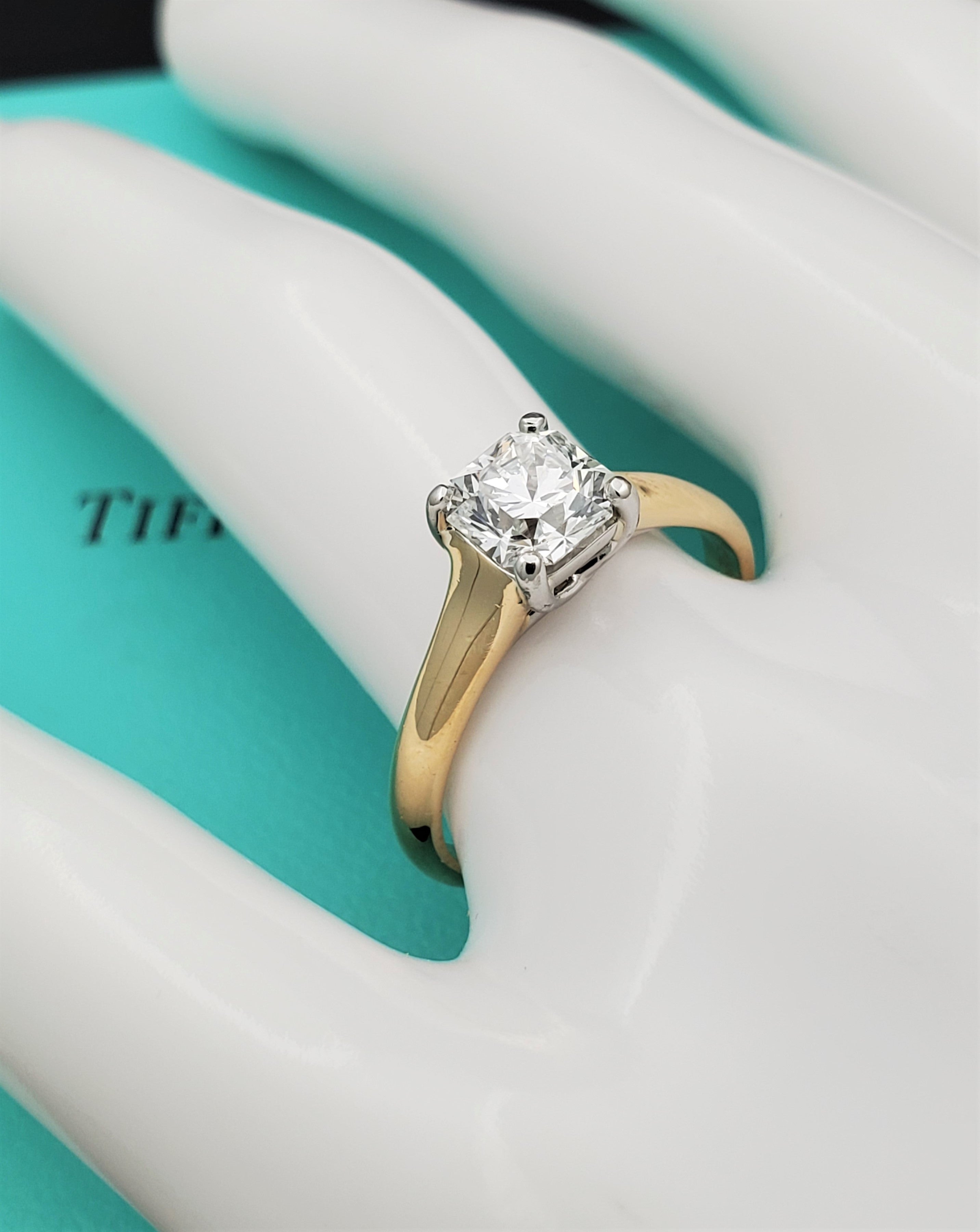 Tiffany & Co. Pre-Owned 18kt Yellow Gold And Platinum Lucida
