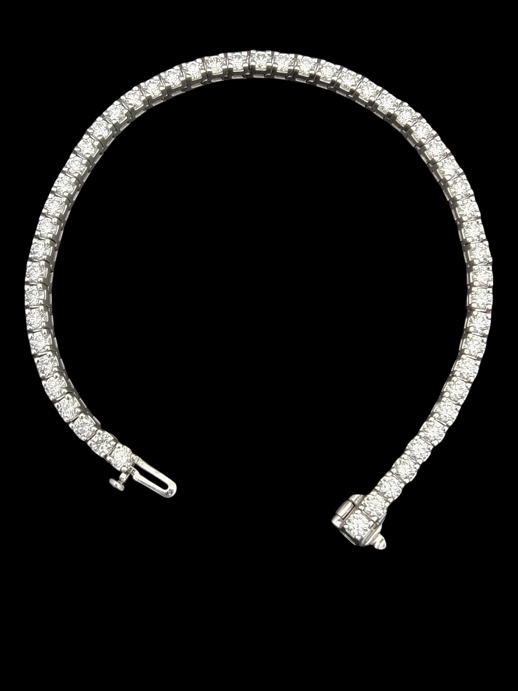 5 Carat Diamond Tennis Bracelet 14K White Gold