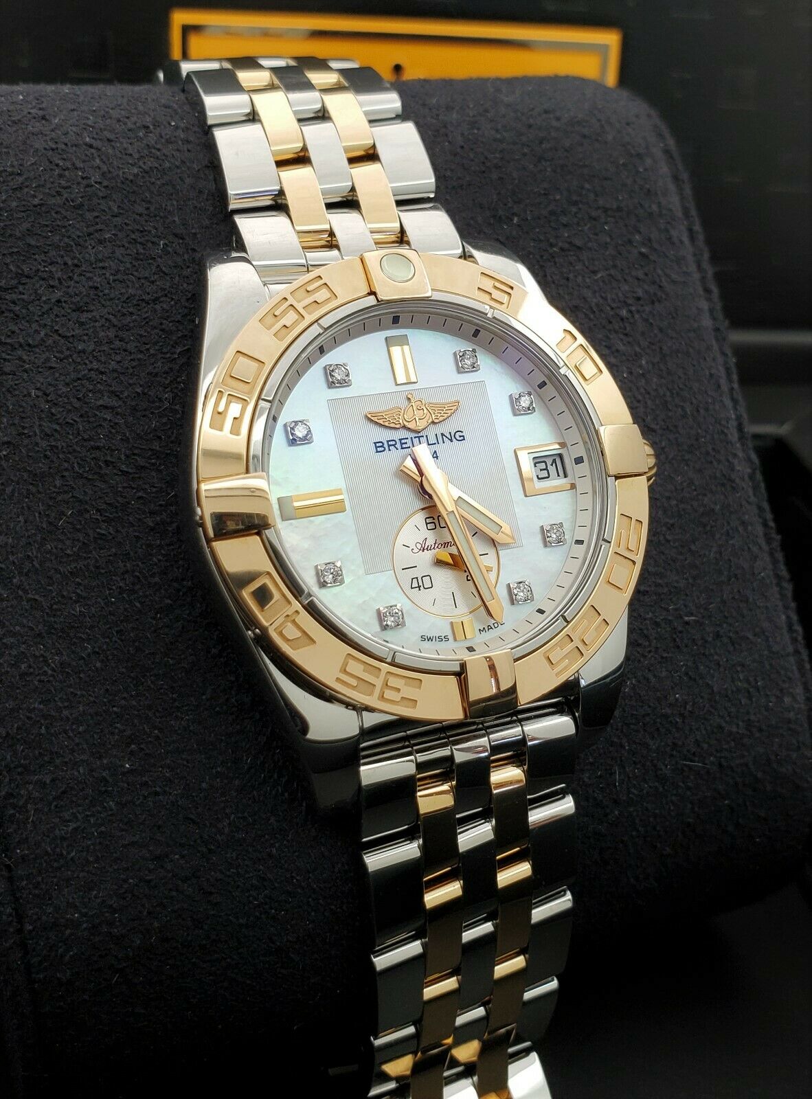 Breitling Galactic 36mm Automatic C37330 18K Rose Gold Diamond Dial