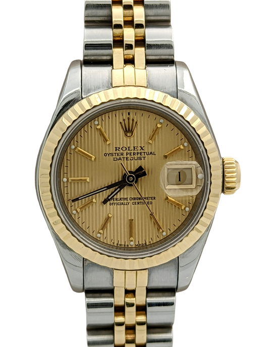 Rolex Datejust Two Tone Jubilee Bracelet Ladies Watch 69173 26mm