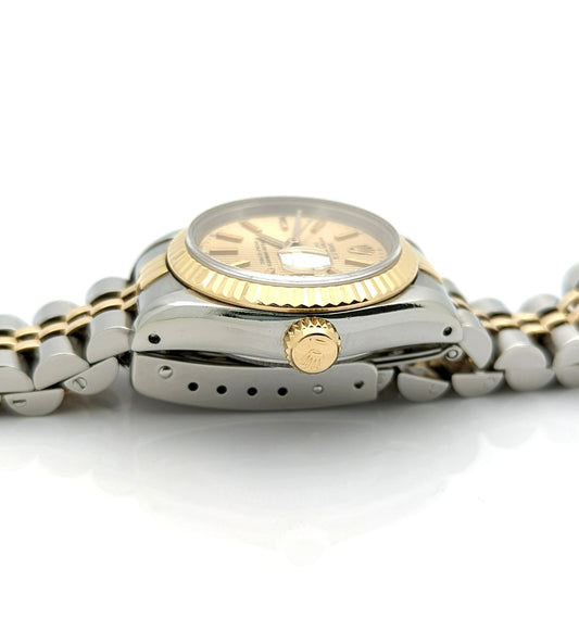 Rolex Datejust Two Tone Jubilee Bracelet Ladies Watch 69173 26mm