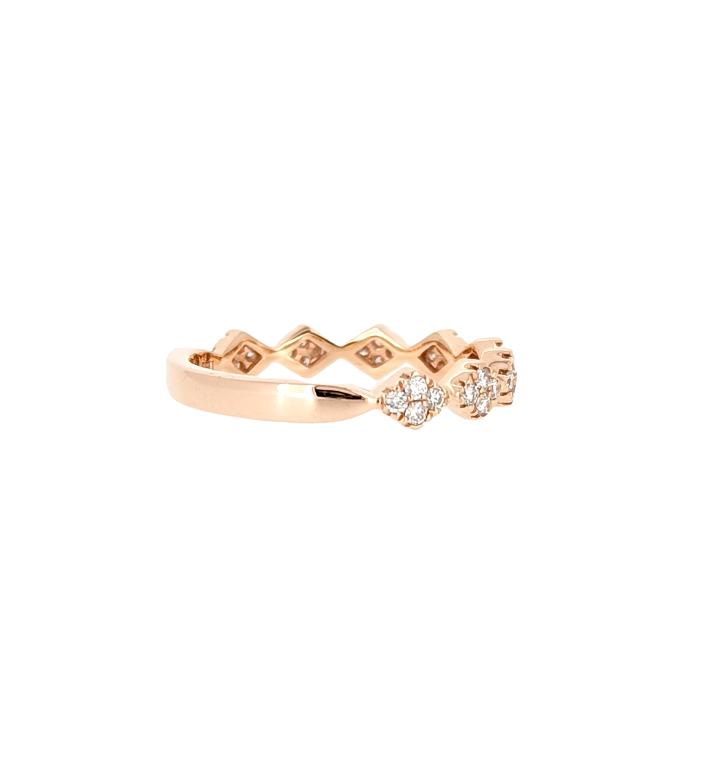 Stackable Diamond Band in 14K Rose Gold