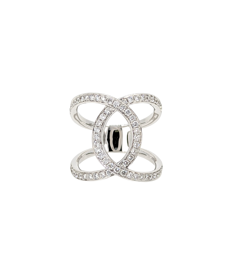 CR39/R-CR; 1 ring, chanel setting with 39SS (8.41mm) Crystal chanel  rhinestone - 12 pieces per package - Hord Crystal