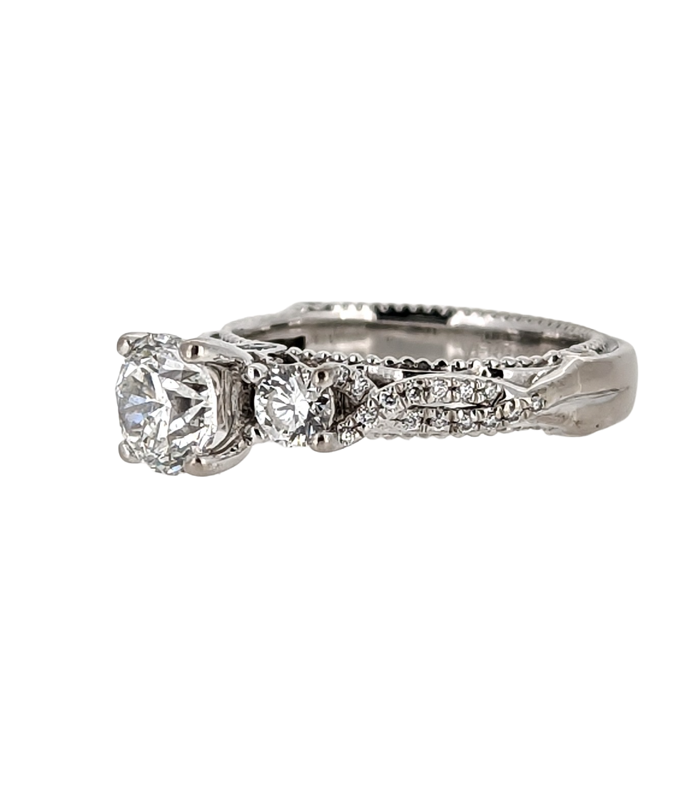 Verragio 18K White Gold 1 Carat Diamond Engagement Ring