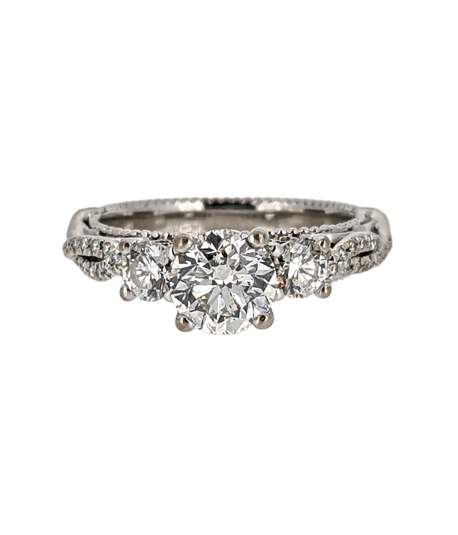 Verragio 18K White Gold 1 Carat Diamond Engagement Ring