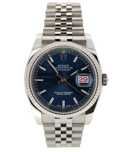 Rolex Datejust 36 Blue Dial Jubilee Bracelet Unisex Watch 116234