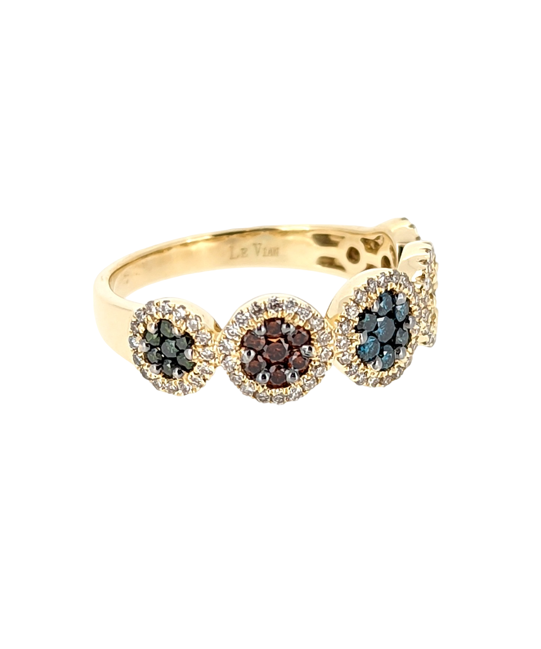 Le Vian Multicolor Diamond Ring in 14k Yellow Gold
