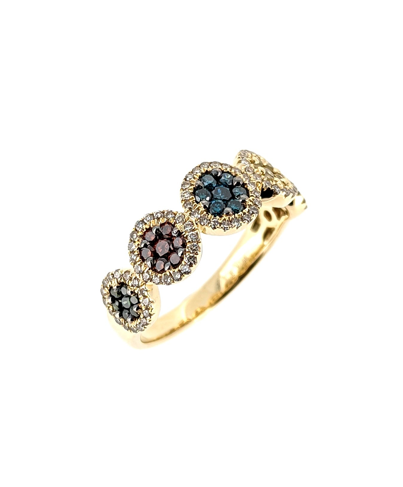 Le Vian Multicolor Diamond Ring in 14k Yellow Gold