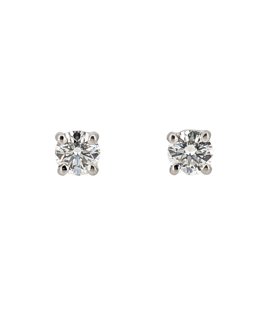 Tiffany & Co. Diamond Stud Earrings in Platinum 0.32ctw